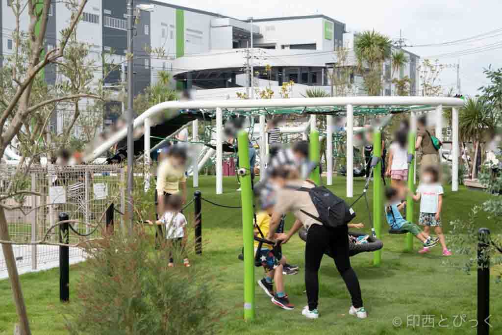 グッドマンビジネスパークのアメニティゾーンthegreenの遊具が開放されてるよ 印西とぴっく グッドマンビジネスパークのアメニティゾーンthegreenの遊具が開放されてるよ 印西とぴっく